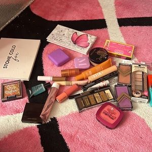 Lots of barely used and some new makeup, eyeshadows, primers, blush, etc.
